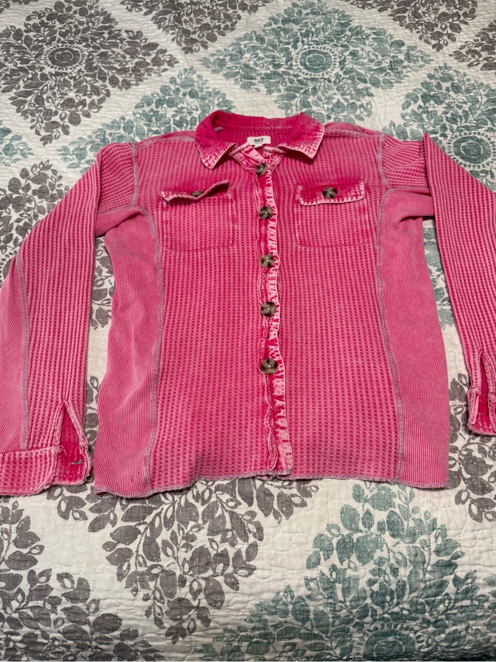 Kids Pink Button-Up Shirt - BKE